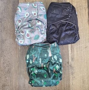 3 cloth pocket diapers